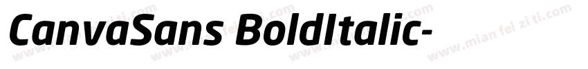 CanvaSans BoldItalic字体转换